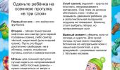 Консультация для родителей "Одеваем детей по погоде"